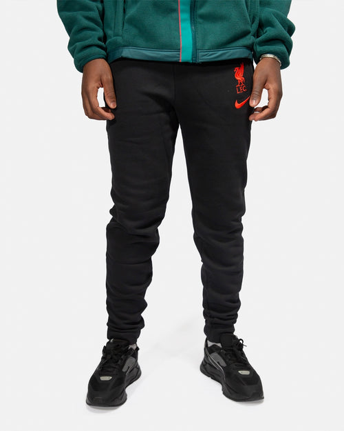 Liverpool Fleece Sweatpants - Black/Red - Footkorner