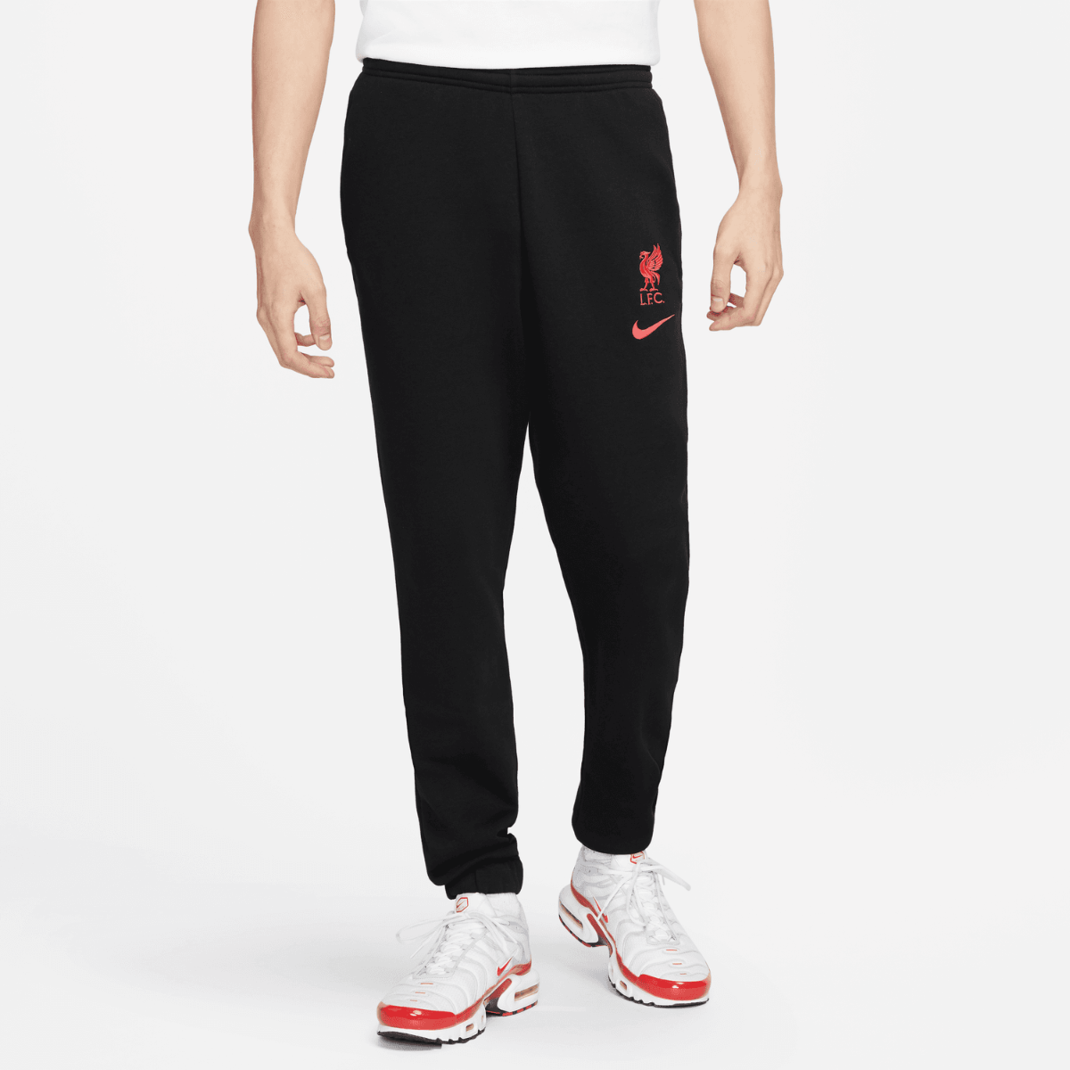 Liverpool Fleece Track Pants 2022/2023 - Black/Red