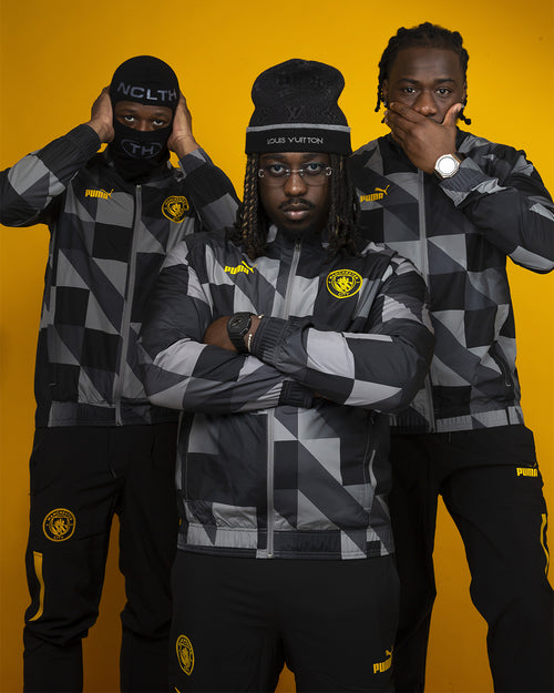 Pantalon de survêtement Manchester City - Noir/Jaune - Footkorner