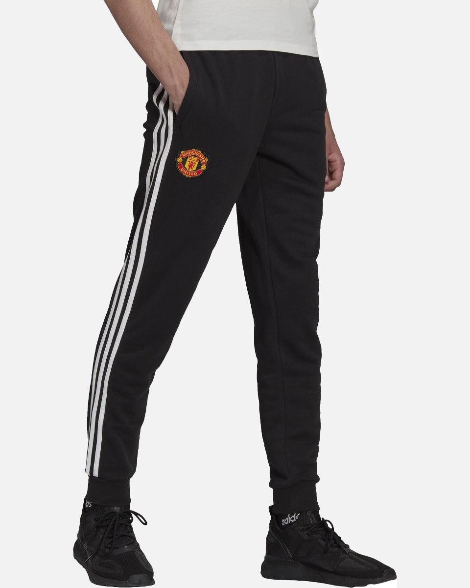 Manchester United 3 Stripes Pants 2021/2022 - Black/White