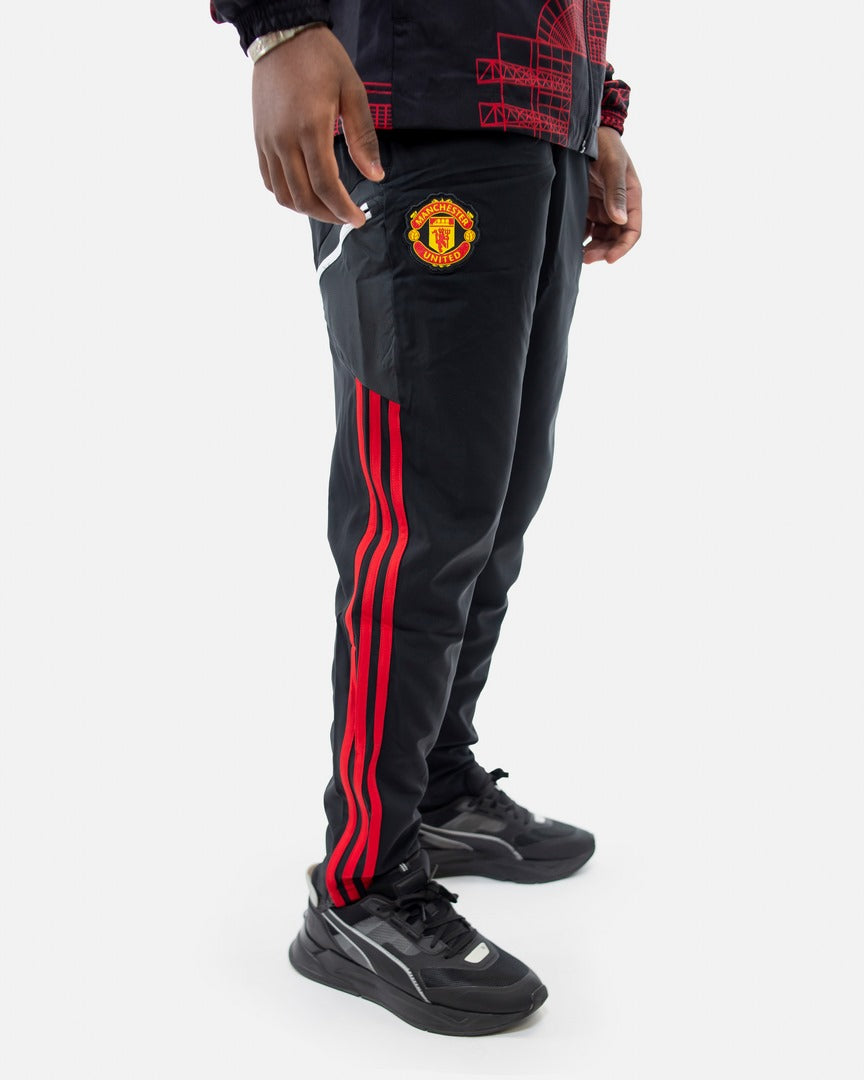 Pantalon de survêtement Manchester United 2022/2023 - Noir/Rouge