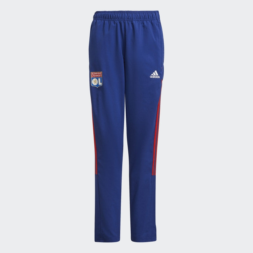 Pantalones de chándal Júnior OL 2021/2022 - Azul/Rojo