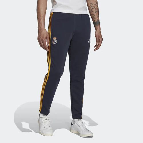 Pantalón de Chándal Real Madrid 3 Franjas 2022/2023 - Azul/Amarillo - Footkorner
