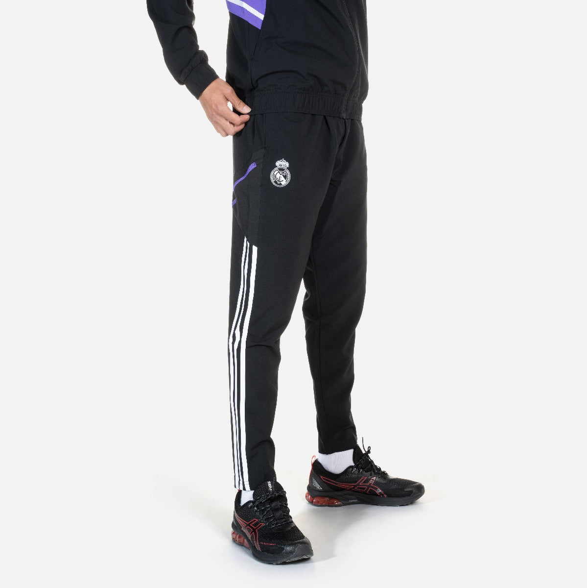 Pantalon de survêtement Real Madrid Condivo 2022/2023 - Noir/Blanc/Violet