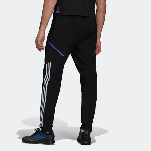Real Madrid Condivo Tracksuit Bottoms - Black/White/Purple - Footkorner