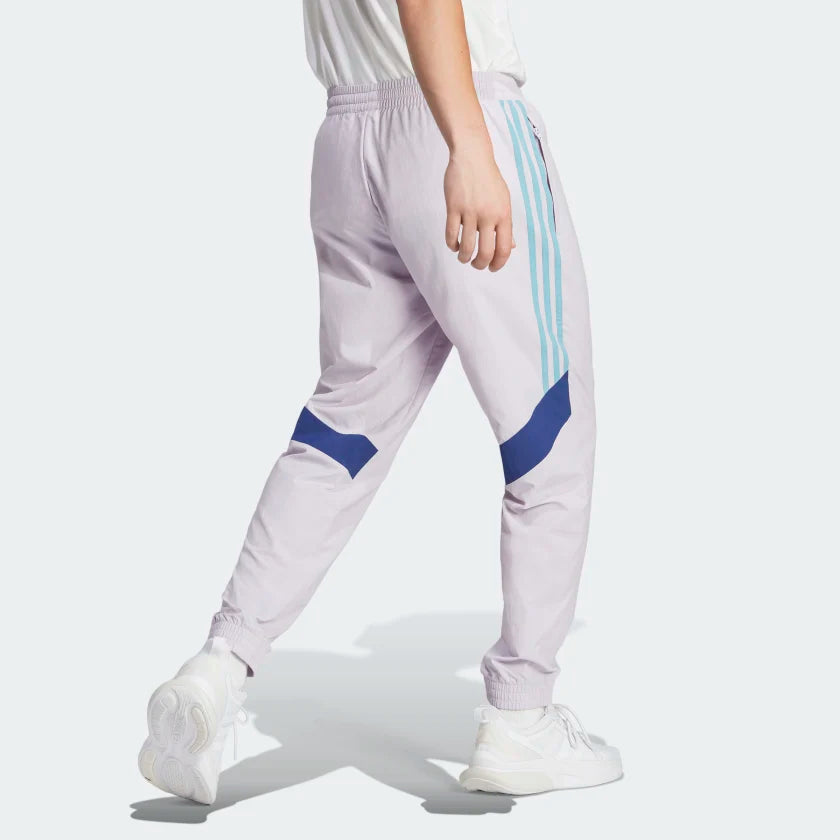 Pantalon Tiro Adidas - Blanco/Azul