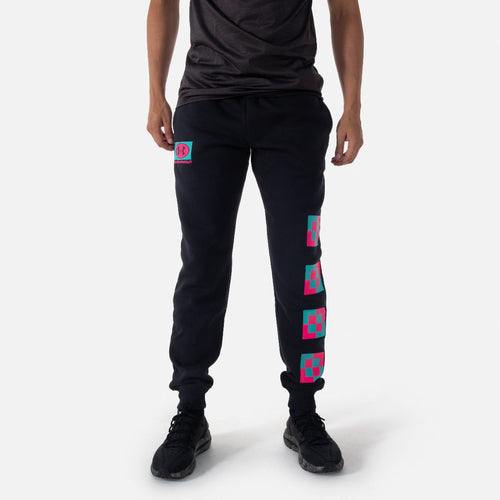 Under Armour Rival Fleece-Hose – Schwarz/Pink/Grün - Footkorner