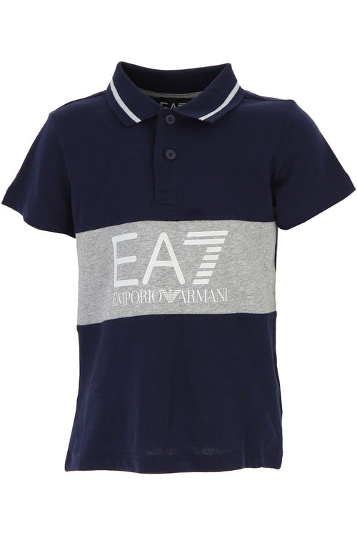 Polo EA7 Emporio Armani Junior - Blau - Footkorner