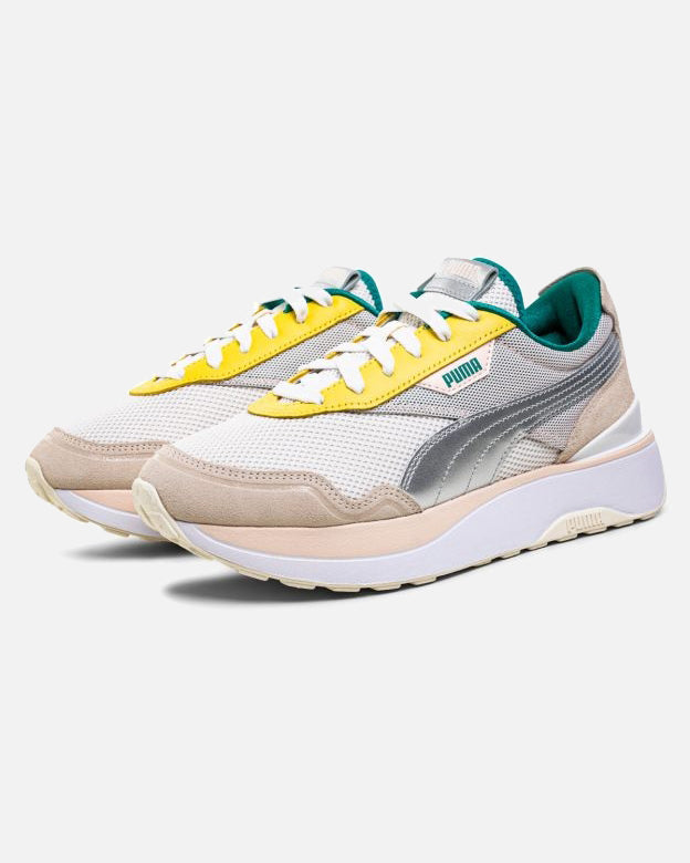 FootkornerPuma Cruise Rider OQ Damen - Beige/Silber/Gelb
