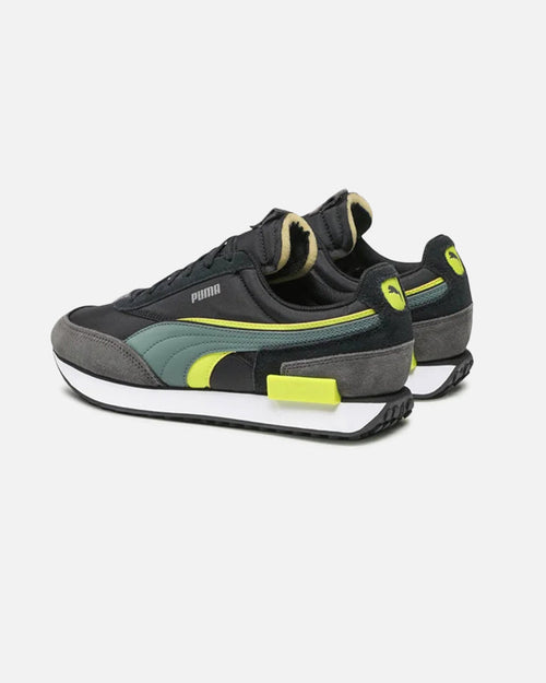 Puma Future Rider Double - Noir/Vert/Jaune - Footkorner
