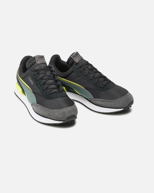 Puma Future Rider Double - Noir/Vert/Jaune - Footkorner