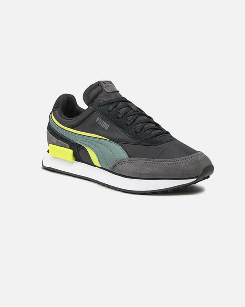 Puma Future Rider Double - Noir/Vert/Jaune - Footkorner