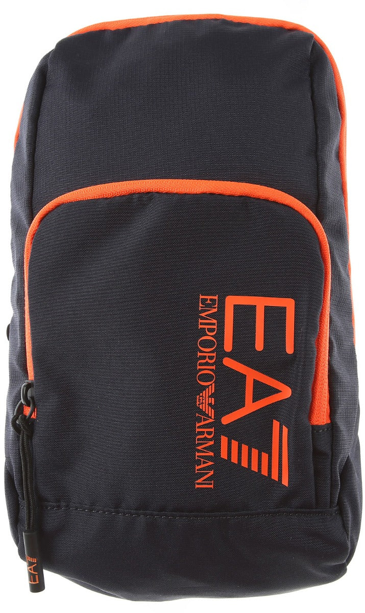 Sacoche Emporio Armani EA7 Pouch Bag - Bleu/Orange