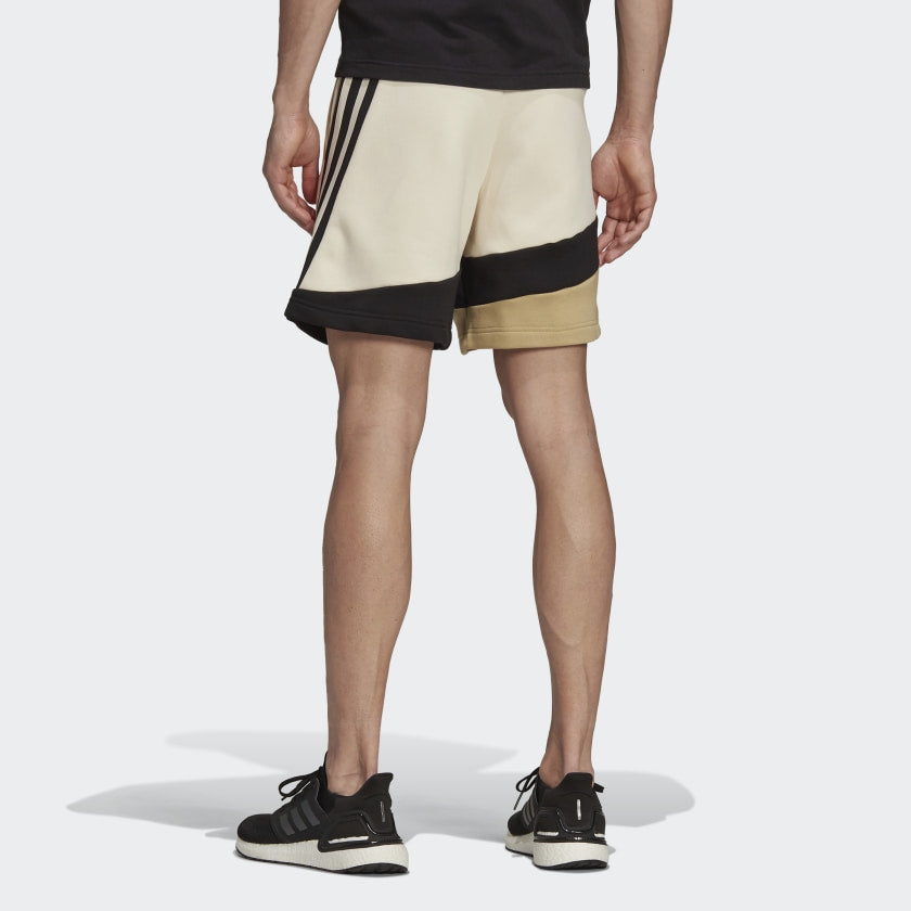 FootkornerPantaloncini Adidas Sportswear Colorblock - Beige/Nero