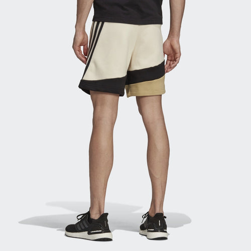 Pantaloncini Adidas Sportswear Colorblock - Beige/Nero - Footkorner