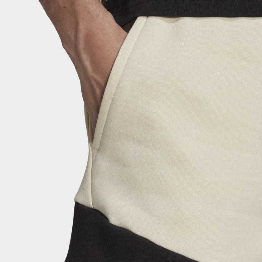 FootkornerPantaloncini Adidas Sportswear Colorblock - Beige/Nero