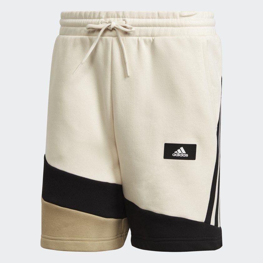 FootkornerPantaloncini Adidas Sportswear Colorblock - Beige/Nero