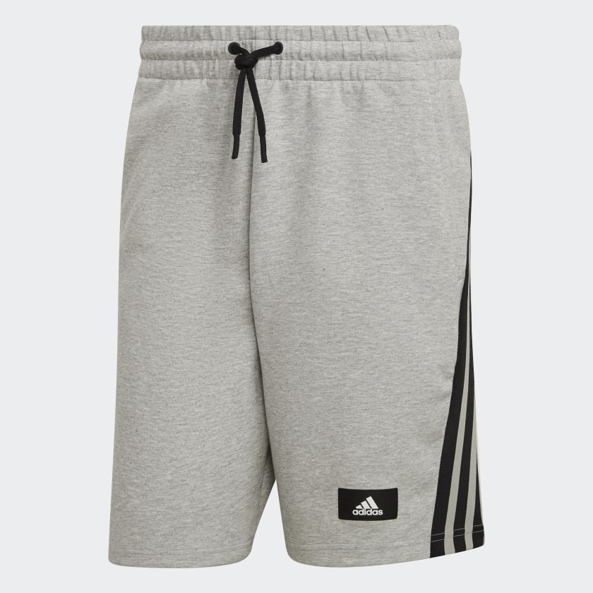 Kurze Adidas Sportswear 3 Streifen - Grau/Schwarz