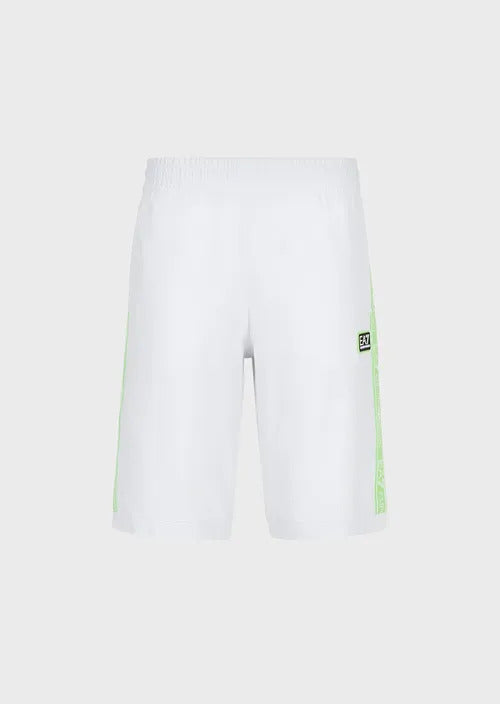 Pantaloncini Emporio Armani EA7 Logo Series - Bianco/Verde