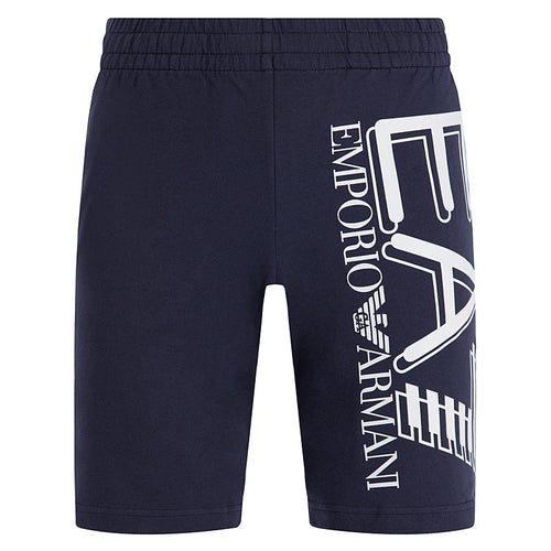 Bermudas Emporio Armani Train Logo - Bleu/Blanc - Footkorner