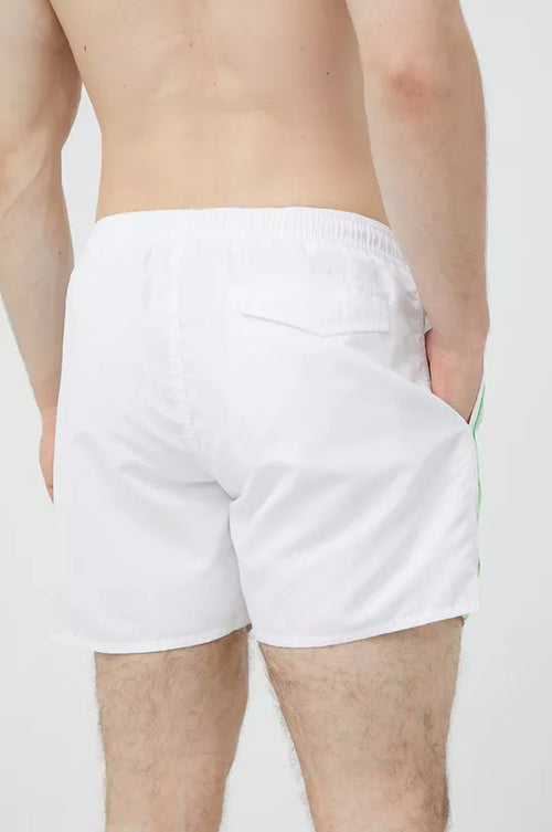 Emporio Armani EA7 Badeshorts – Weiß/Grün - Footkorner