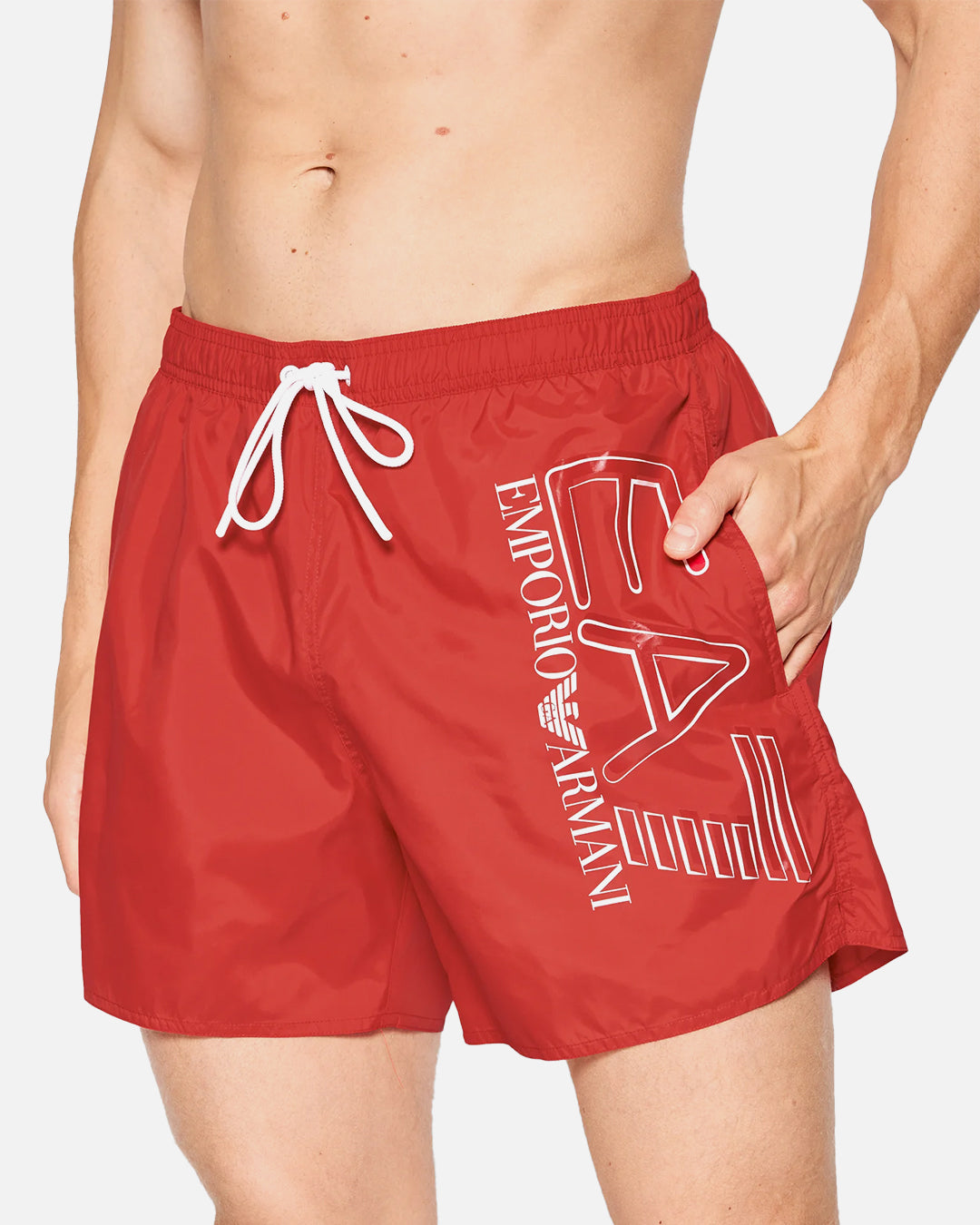 Pantaloncini da bagno Emporio Armani EA7 - Rosso