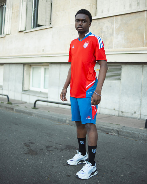 Pantaloncini da allenamento del Bayern Monaco - Rosso/Blu/Bianco - Footkorner