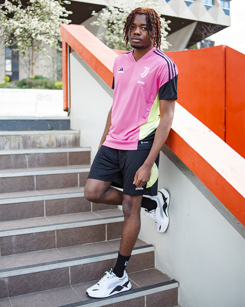 Short d'entrainement Juventus - Noir/Rose - Footkorner