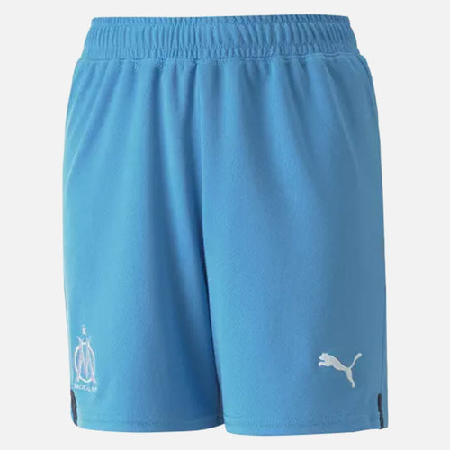 Short Domicile OM Junior 2022/2023 - Bleu/Blanc - Footkorner