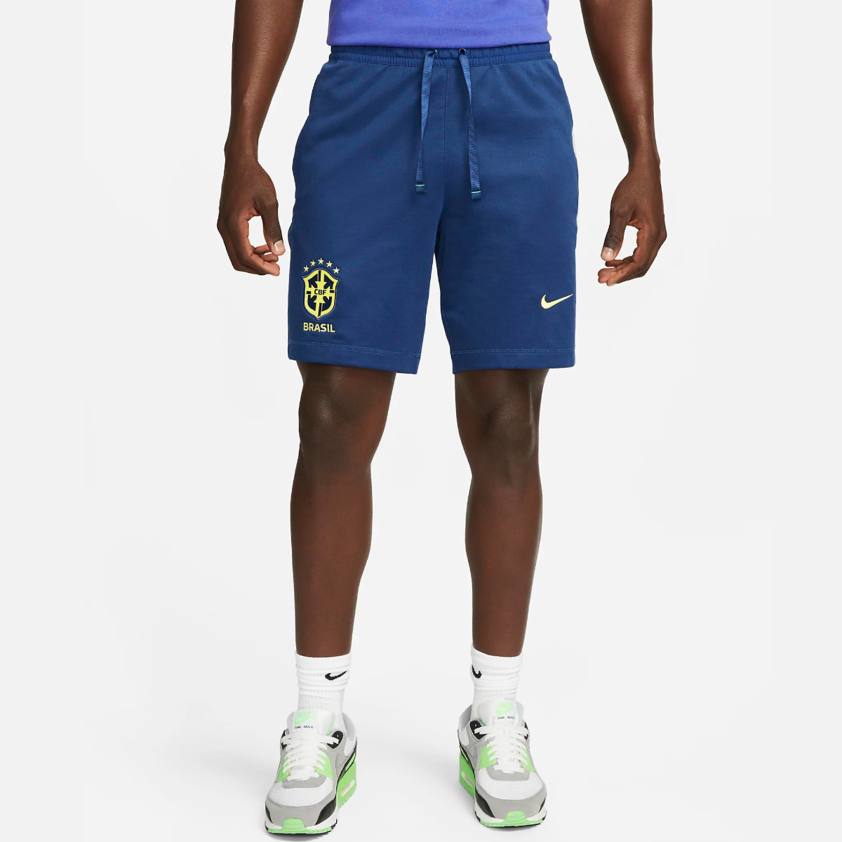 Brazil Travel Training Shorts 2022 - Blue/Yellow