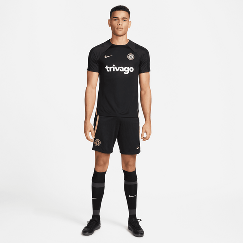 Chelsea Training Shorts - Black/Gold - Footkorner