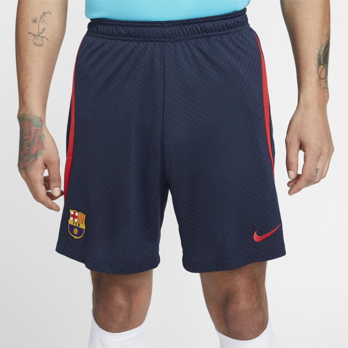 Pantalón corto de entrenamiento FC Barcelona Strike 2022/2023 - Azul/Naranja