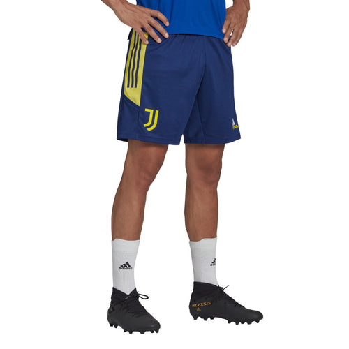 Juventus training shorts - Blue/Yellow - Footkorner