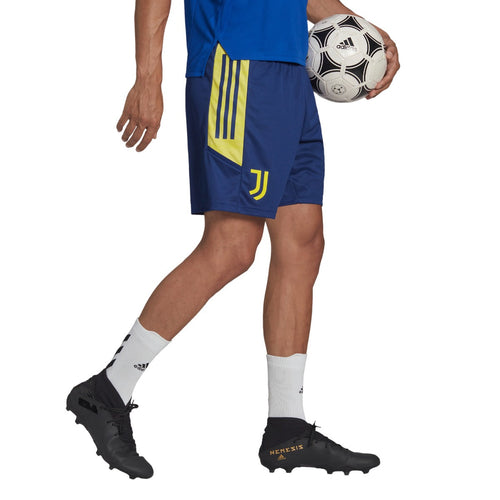 Juventus training shorts - Blue/Yellow - Footkorner