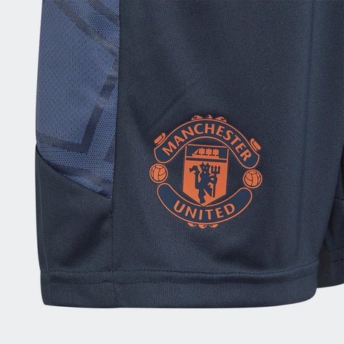 Manchester United Junior 2022/2023 Trainingsshorts – Blau/Orange - Footkorner