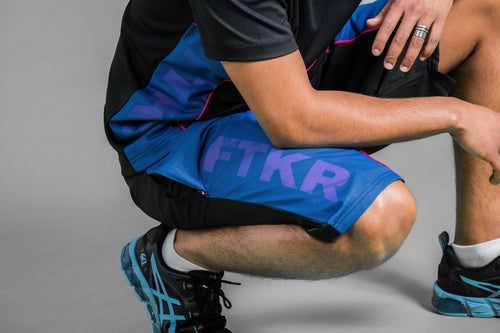 FK Mesh Shorts - Black/Blue/Purple - Footkorner