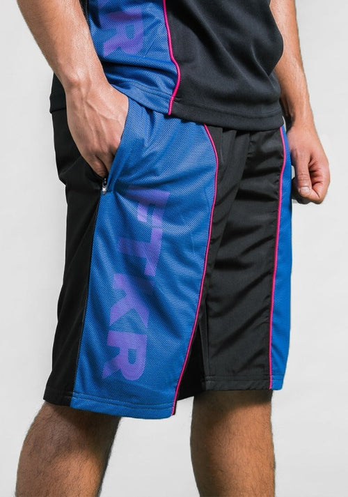 FK Mesh Shorts - Black/Blue/Purple - Footkorner