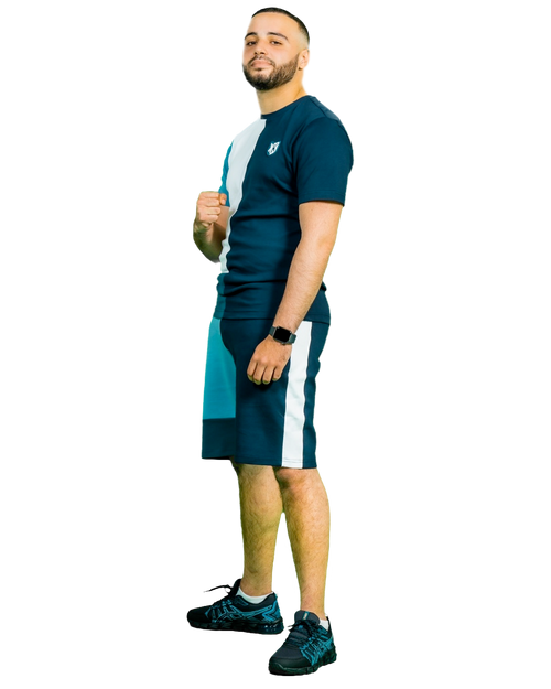 Shorts FK Square II - White/Navy - Footkorner