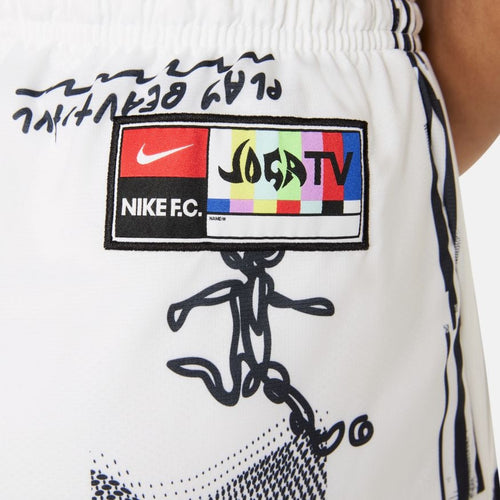 Nike Damen Joga Bonito Shorts – Weiß/Schwarz - Footkorner