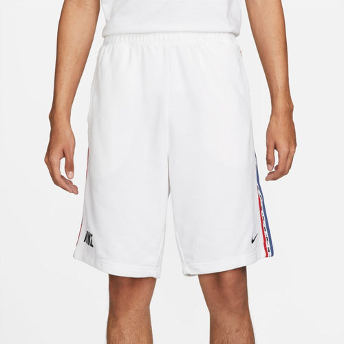 Nike Sportswear Repeat French Terry Shorts - White/Blue/Red - Footkorner