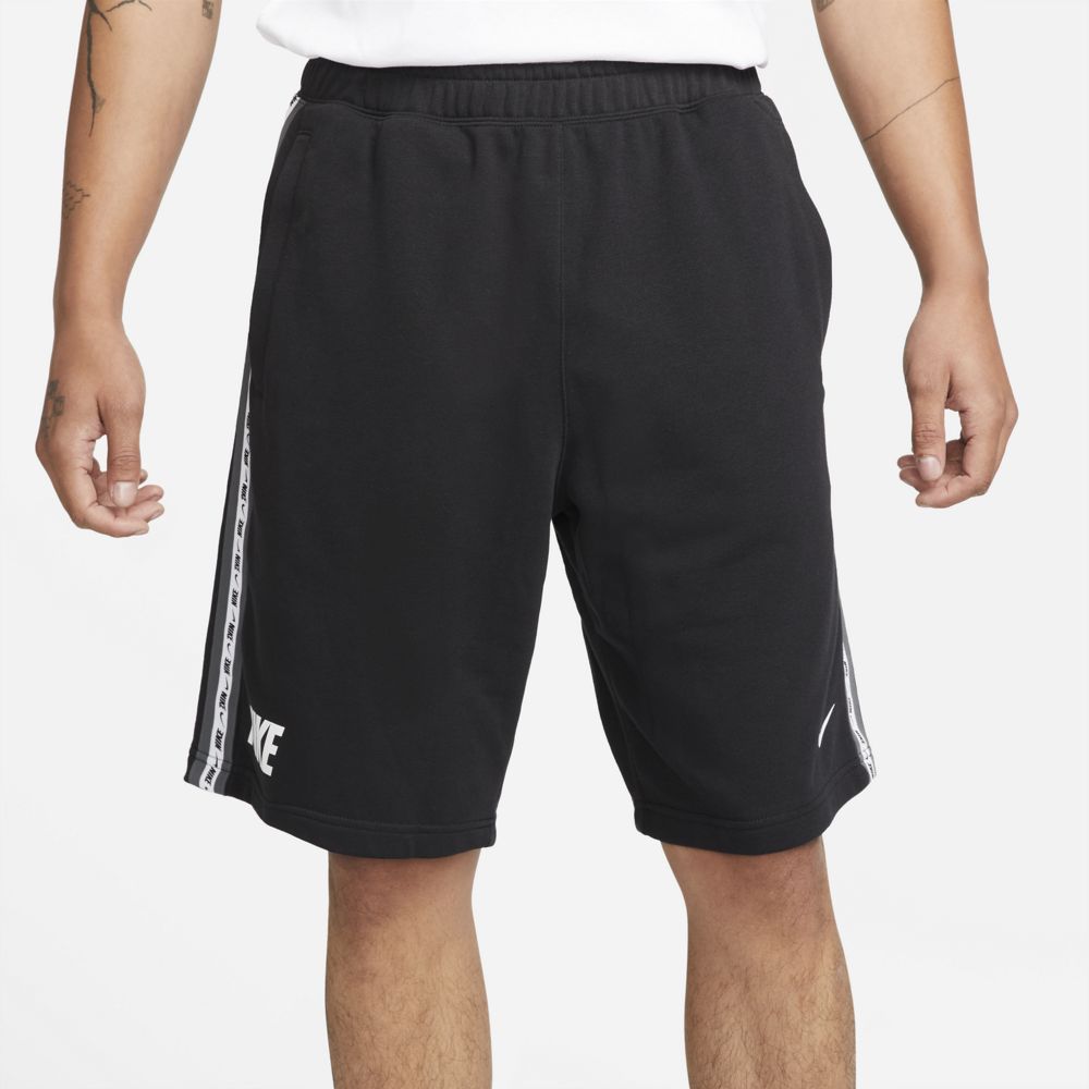 Nike Sportswear Repeat French Terry Shorts - Black/White