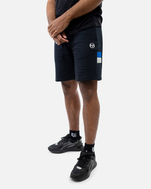 Sergio Tacchini Fascia Shorts - Black/Blue/White - Footkorner