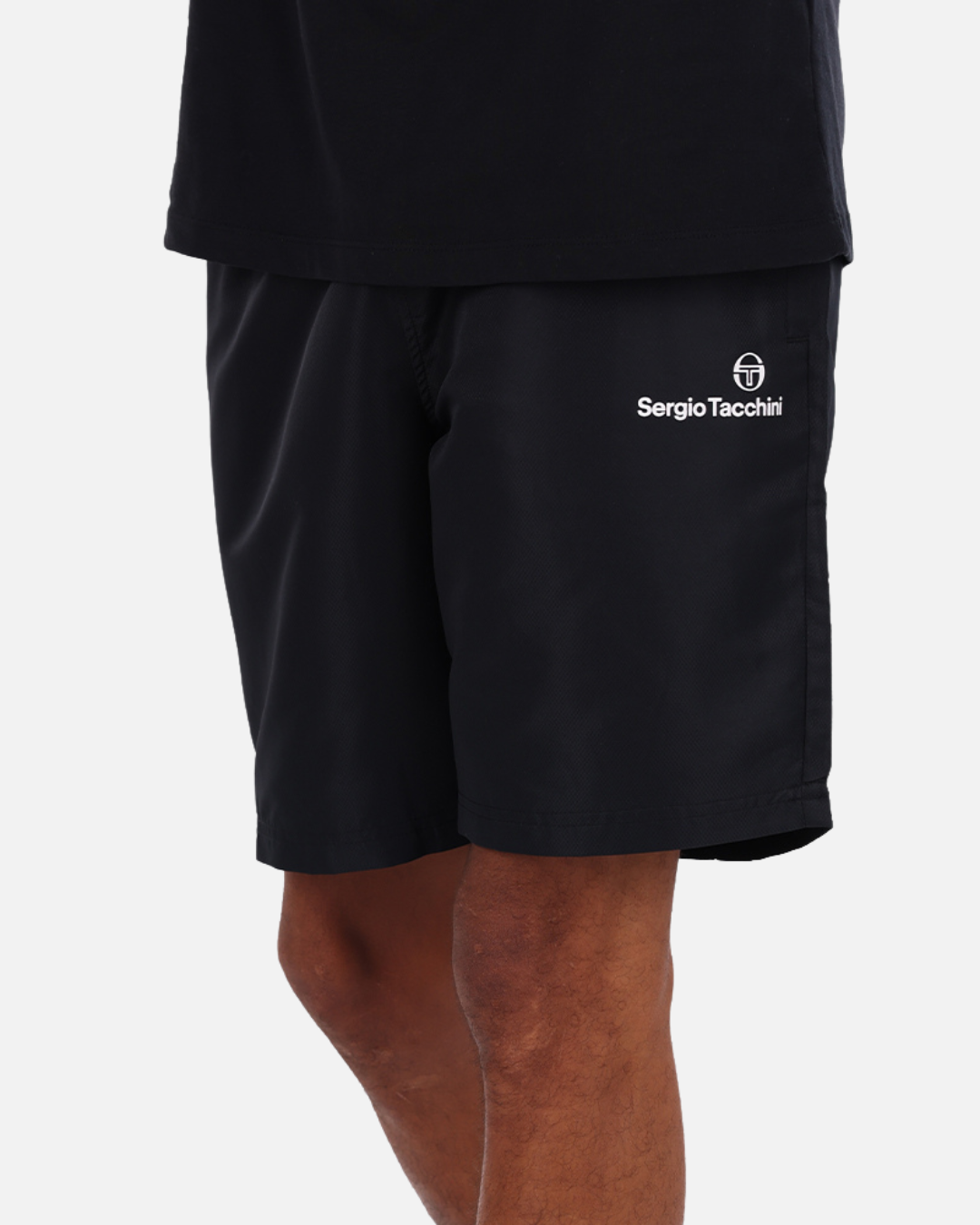 Sergio Tacchini Plug-In-Shorts – Schwarz/Blanc/Vert