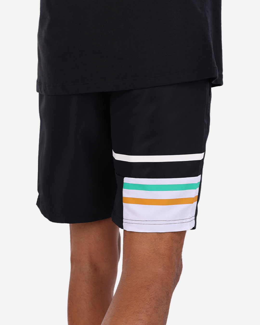 Sergio Tacchini Plug In Shorts - Black/White/Green