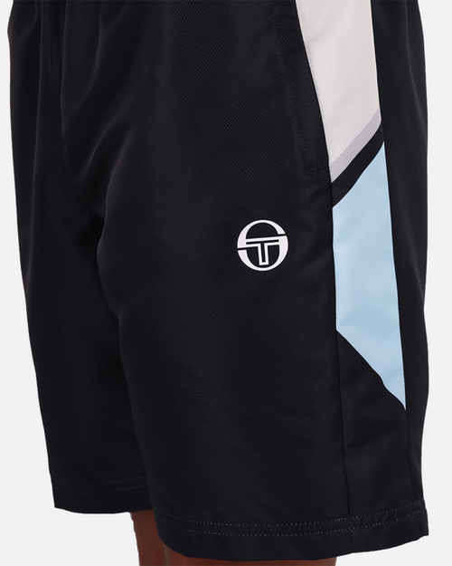 Pantaloncini Sergio Tacchini Scaleno - Nero/Blu/Bianco - Footkorner