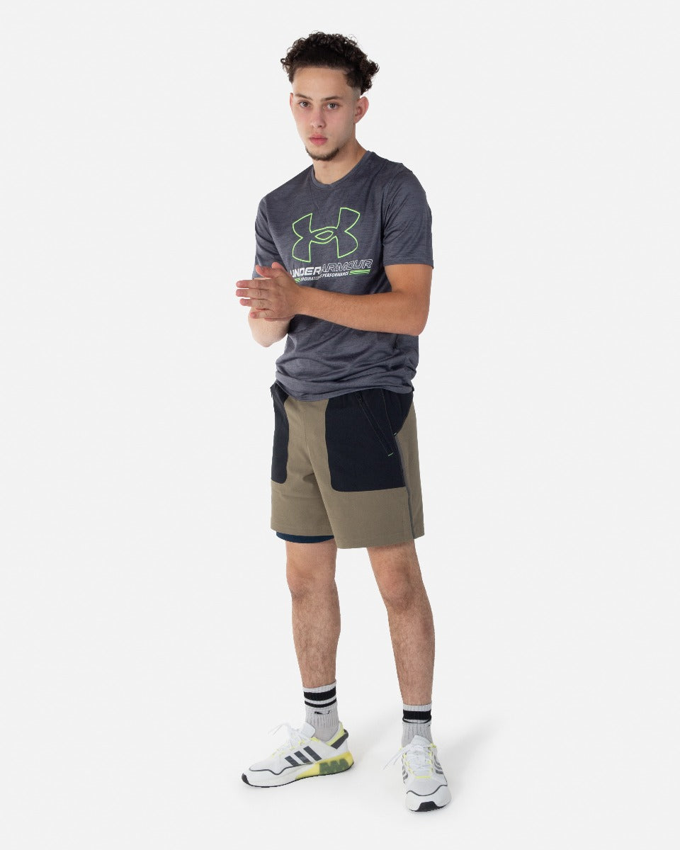 FootkornerPantalones cortos Under Armour Terrain - Caqui/Negro
