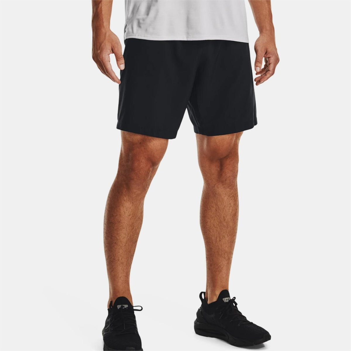 Under Armor Woven Graphic Shorts - Black/White