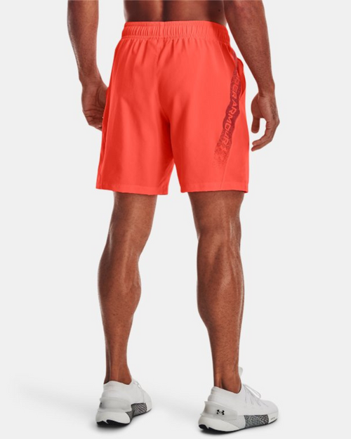 Short Under Armour Woven Graphic - Orange/Noir - Footkorner