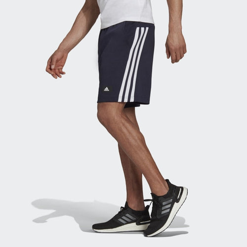 Adidas Sportswear 3 Stripes Shorts - Blue - Footkorner