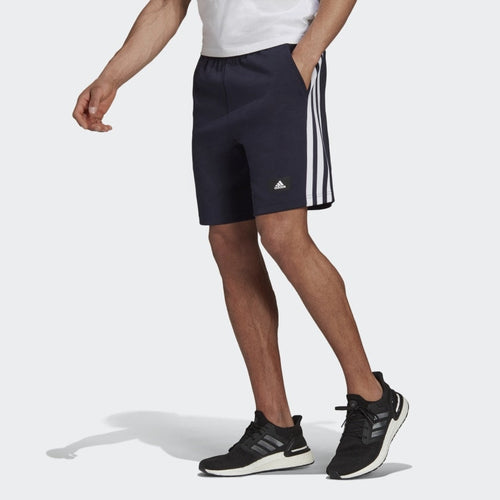 Adidas Sportswear 3 Stripes Shorts - Blue - Footkorner